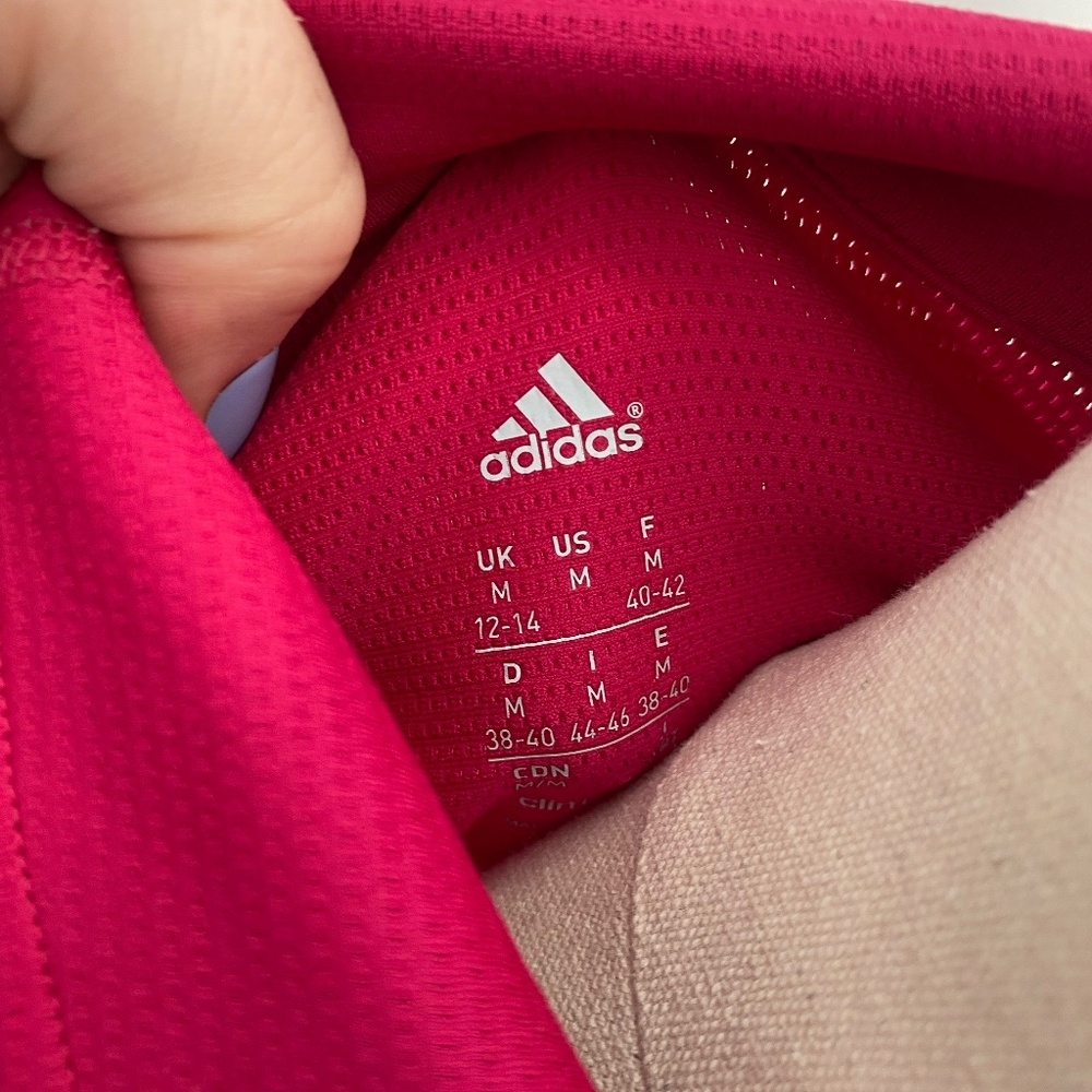 Pink Adidas Workout Jacket | Quarter Zip - Picture 5 of 6